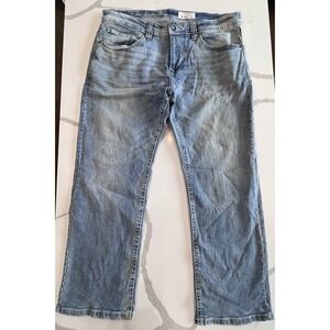 TK Axel Jeans Men's Size 36x30 (39x30) Blue Stretch Denim Bootcut‎ Jeans